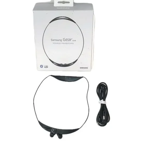 Samsung Gear Circle Wireless Headphones Necklace Black Bluetooth SM-R130 Workout