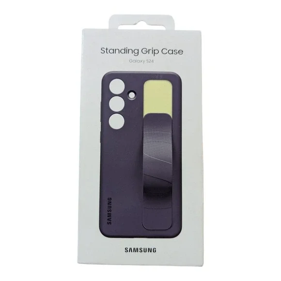 T5. Samsung Standing Grip Case for Galaxy‎ S24 DARK VIOLET