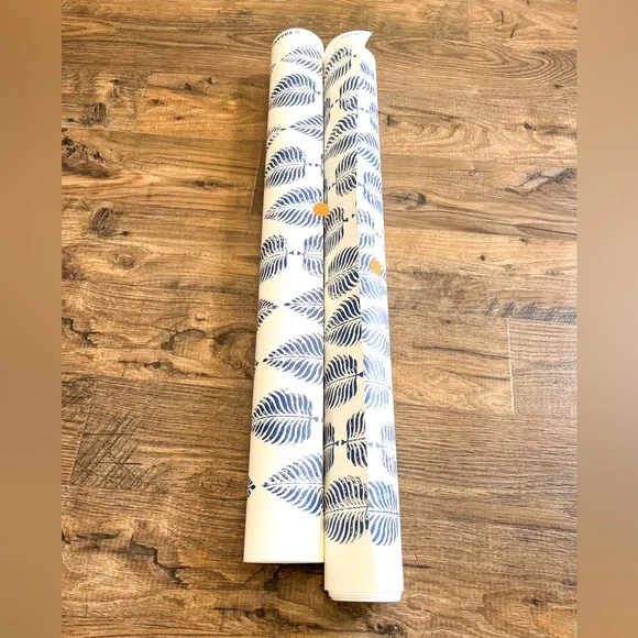 Peter Fasano Hand Printed Wallpaper Piccha Indigo Blue 2 Bolts Modern Coastal