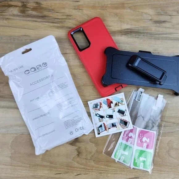 🔹️🔺️NIB Red RubCase w/Belt Clip For Samsung Galaxy Fe 5G