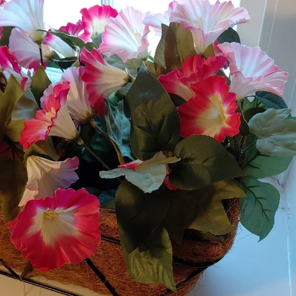 Gorgeous, Vibrant Pink and Green Faux Floral Arrangement