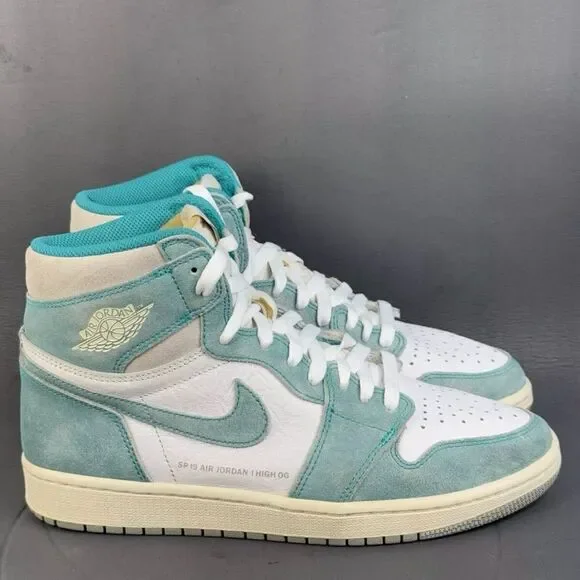 Jordan 1 Retro High Turbo Green Sneaker shoes men’s size 8.5