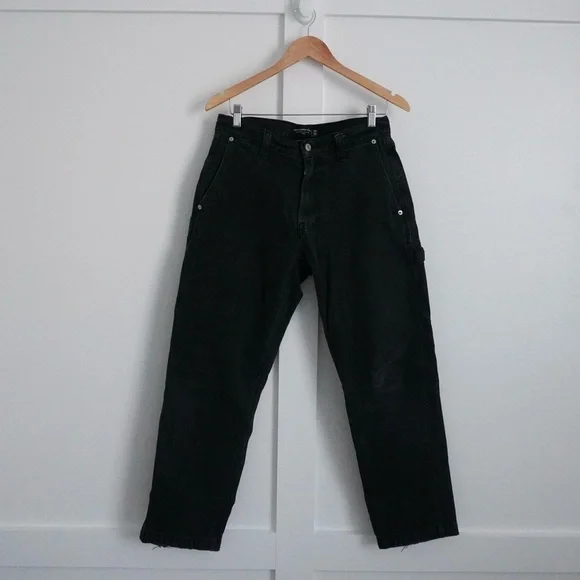 Abercrombie & Fitch Men’s Loose Cargo Jean Black