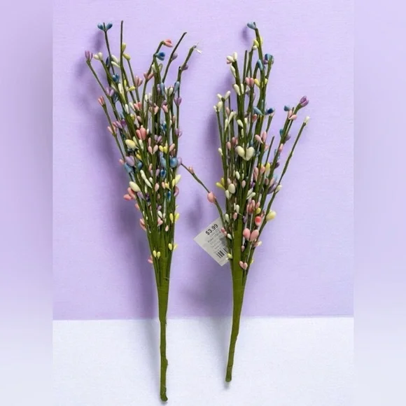 🌸NEW 2 pieces Multicolor Decorative Floral Stems