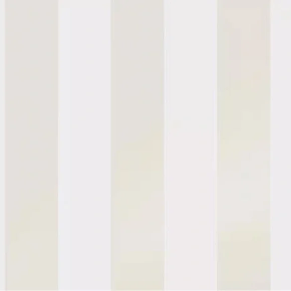 Laura Ashley Cream and White Striped Wallpaper