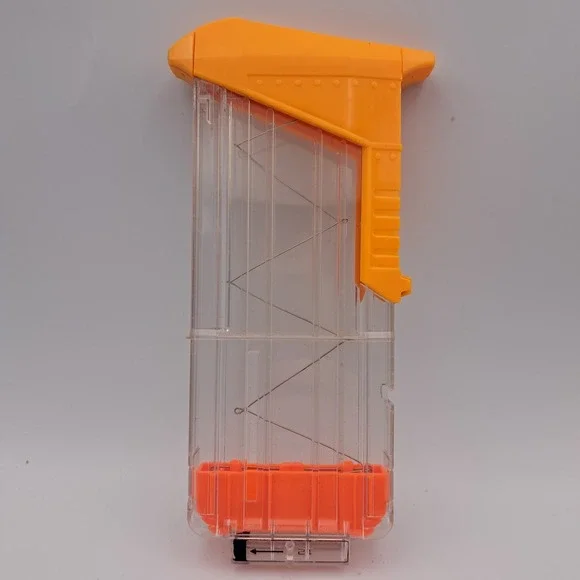 NERF N-Strike Elite Clear Orange 18 Dart Magazine Clip Blaster Accessory