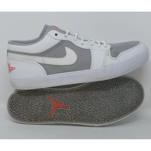 Nike Air Jordan 1 Low Top V2 Wolf Grey White 552312-023 Size‎ 8 RETRO