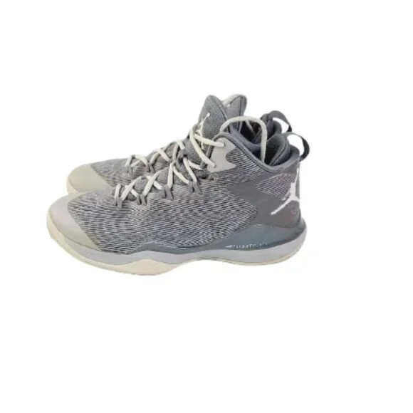Jordan Men's Grey‎ White Super Fly 3 High Top Basketball Shoes Size US 9.5