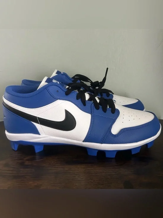Nike Jordan 1 Retro MCS Men’s Baseball Cleats Blue White Size 14 CJ8524-411