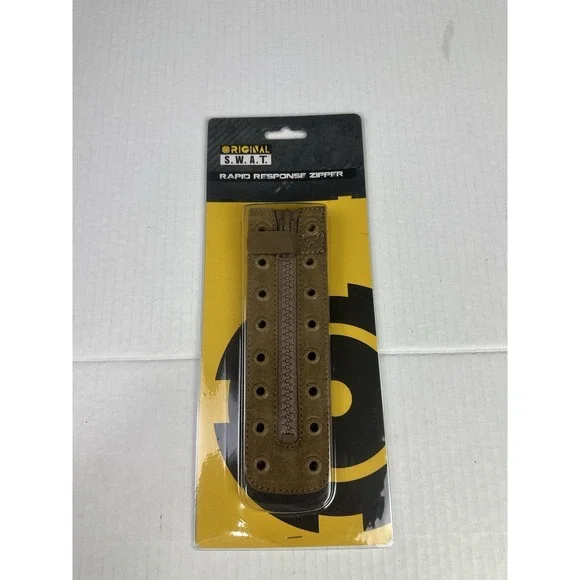 Original SWAT Rapid Response Zipper 8 Eyelet Zip Pull Lock Coyote Style 504823