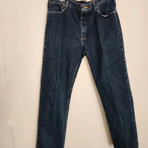 Wrangler Denim Jeans Size 38x32 Blue Regular Fit