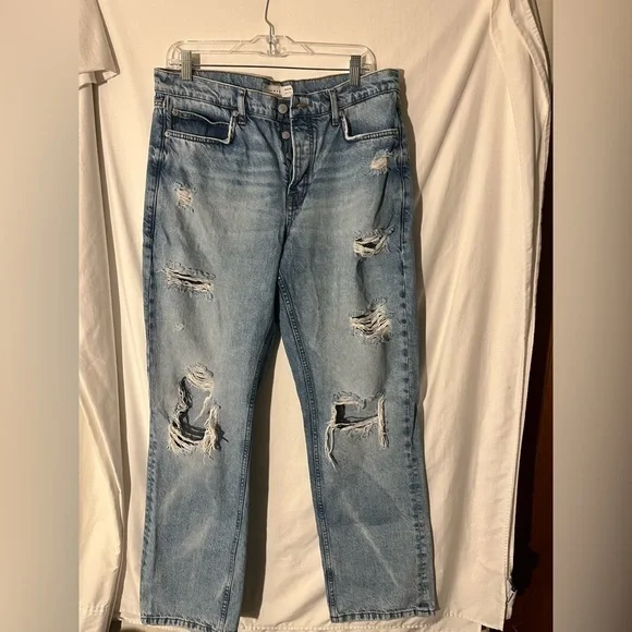 TOPMAN Ripped Men’s Blue Jeans w34/L32 #79