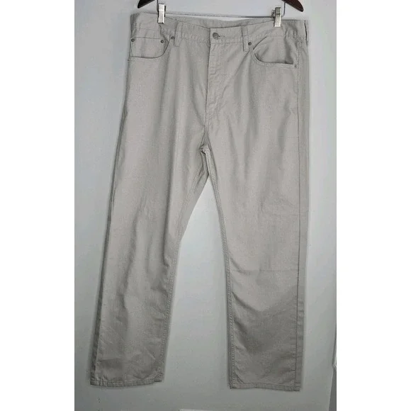 Levi's 505 Mens Jeans Size 38x30 White‎ Gray