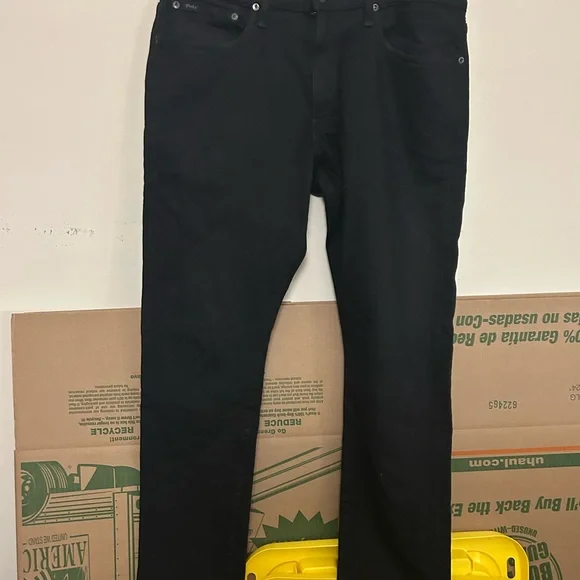 Polo‎ Ralph Lauren Black Pants Casual Comfortable Menswear