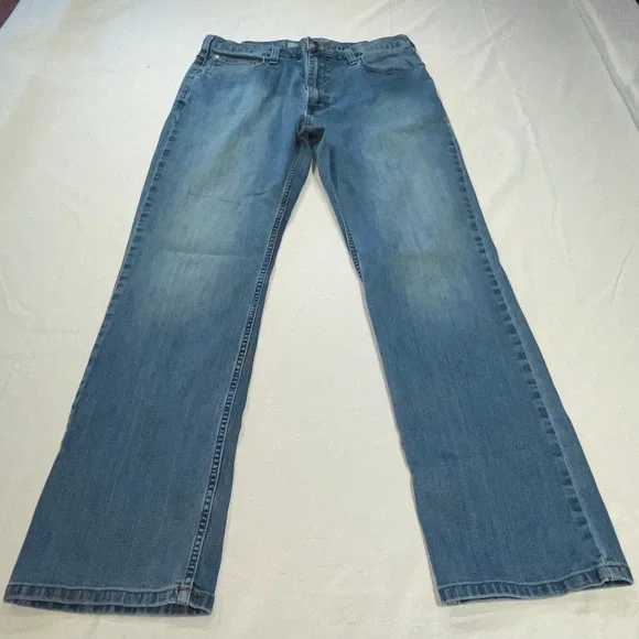 Carhartt Relaxed Fit Jeans Mens 36x32 Blue Denim Straight Leg 102804-964