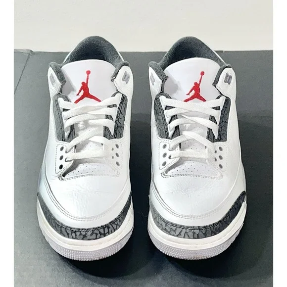 Jordan 3 Cement Gray Sneakers Men's 9 CT8532-106 Retro 2024 Basketball