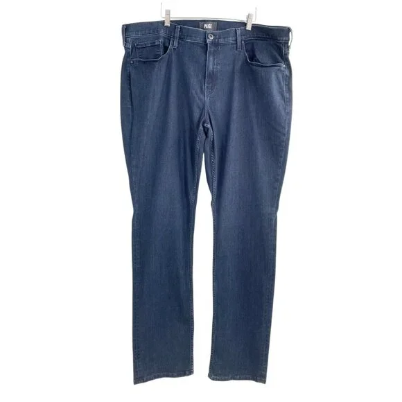 Paige Federal Inkwell Straight Leg Dark Wash Jeans Mens Size 40 Classic Casual