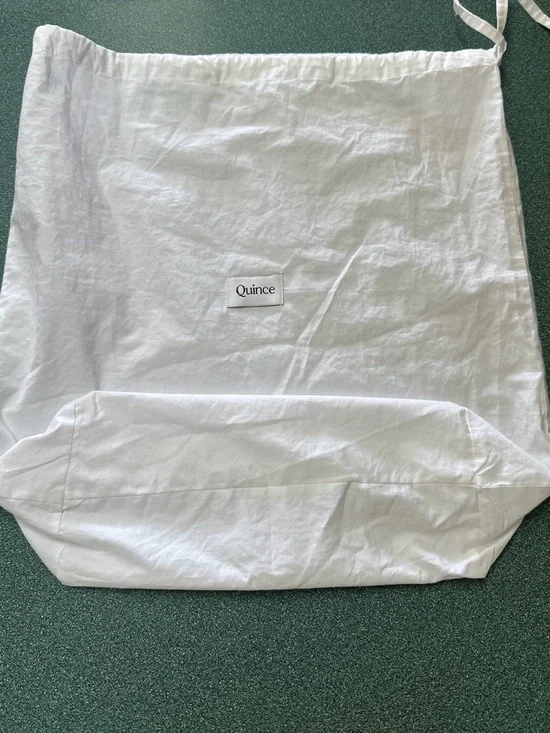 Quince Cotton Dust Bag w/ Flat Bottom | 16x16.5 | Purse Storage