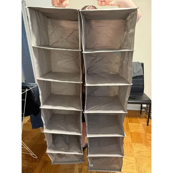 Set of 2 Hanging racks - Grey