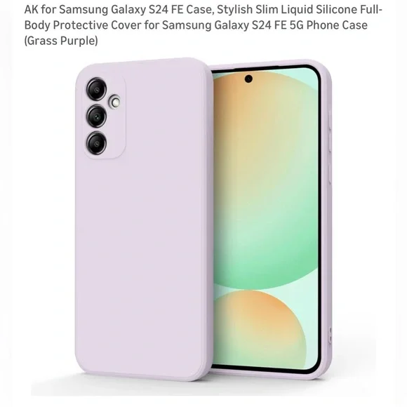 Samsung Galaxy S24 FE Lavender Silicone Cover