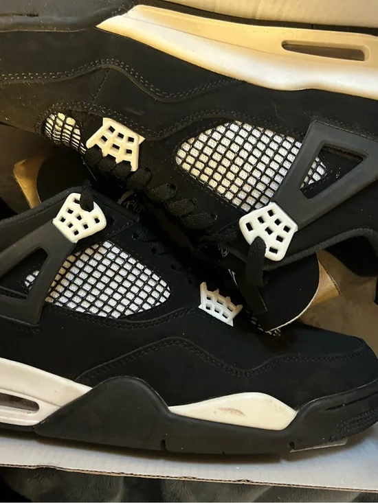 Jordan Black and White High-Top Sneakers