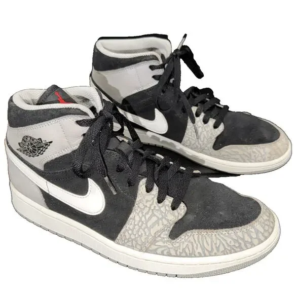 Air Jordan 1 Mid SE Elephant Toe Sneakers Men 10