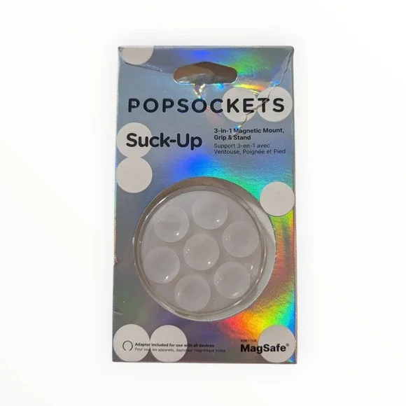 9-O PopSockets Suck-Up Suction MagSafe Phone Grip & Stand - Opaque