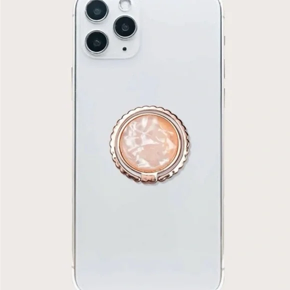 ⭐️White and Rose Gold Holster Clip for Cell Phones