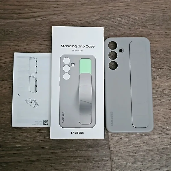 Samsung Galaxy S24+ Standing Grip Case Gray OEM