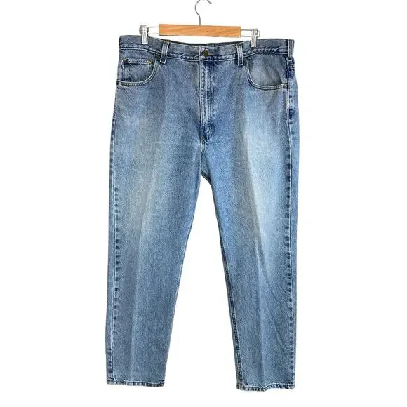 Carhartt B18 Traditional Fit Tapered Jeans Stonewash Light Medium Blue 40x30