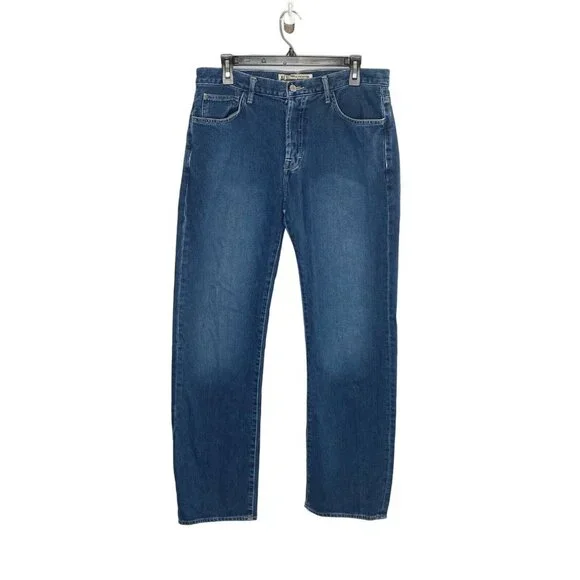 American Eagle men’s straight leg dark wash denim jeans style 2501 size 33x32