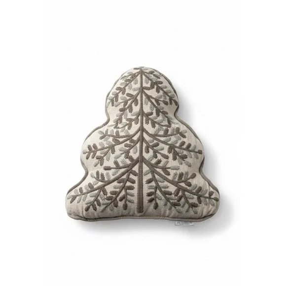 Rachel Ashwell Tree Shaped Pillow Christmas Holiday Farmhouse 14