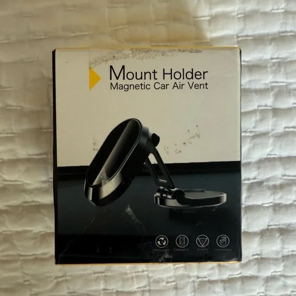 Black Magnetic Car Air Vent Mount Holder