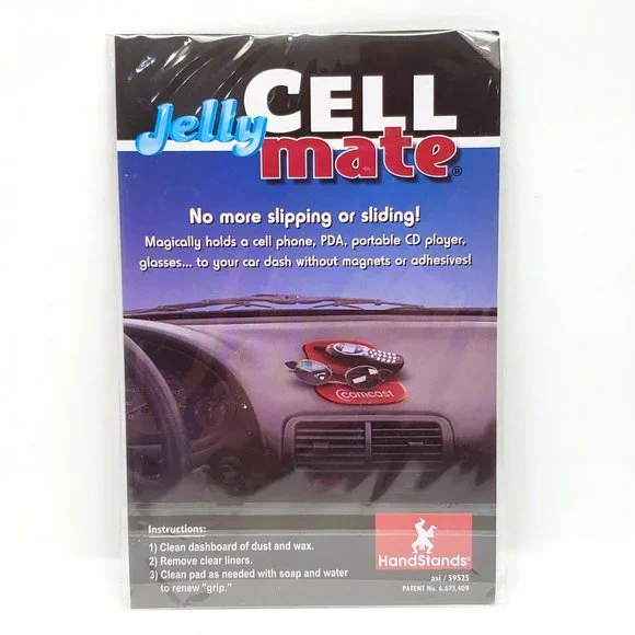 Blackberry Logo Jelly Cell Mate Car Dash Cell Phone Holder New Old Stock