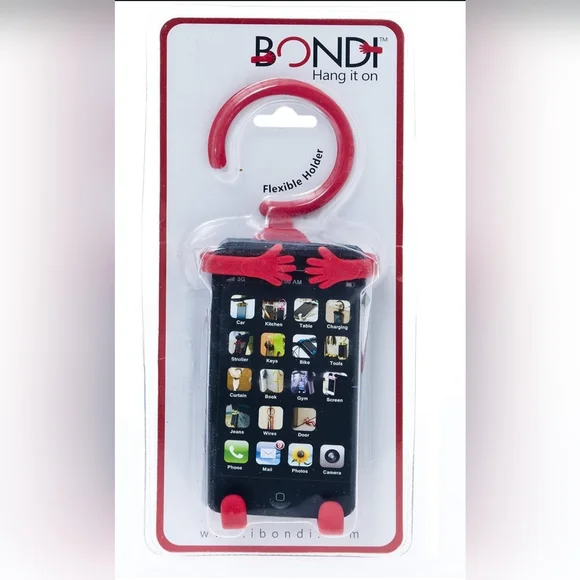 Red Smartphone Hook Holster for Convenient Hanging