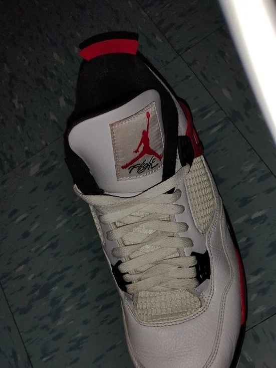 Jordan Men’s Basketball Sneakers - White/Red/Black