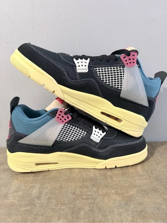 Jordan Kids Black, Yellow & Pink Retro Sneakers