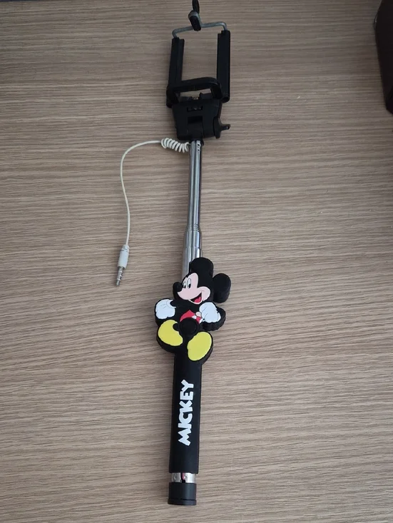 Mickey Mouse Wired Selfie Stick - Black