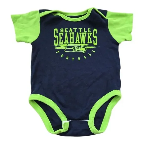 LN SEATTLE SEAHAWKS ONESIE DISCOUNTED SHIPPING SZ.18 MO