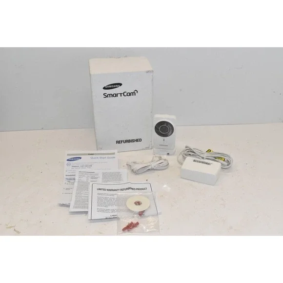 Samsung SNH-1011N Smartcam WiFi Home Security Camera Complete!