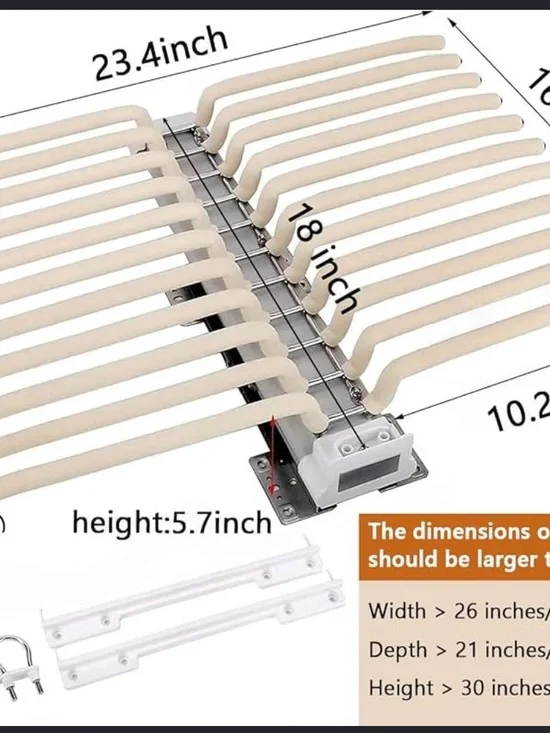 Universal Beige Pull-Out Tie and Belt Organizer Rack
