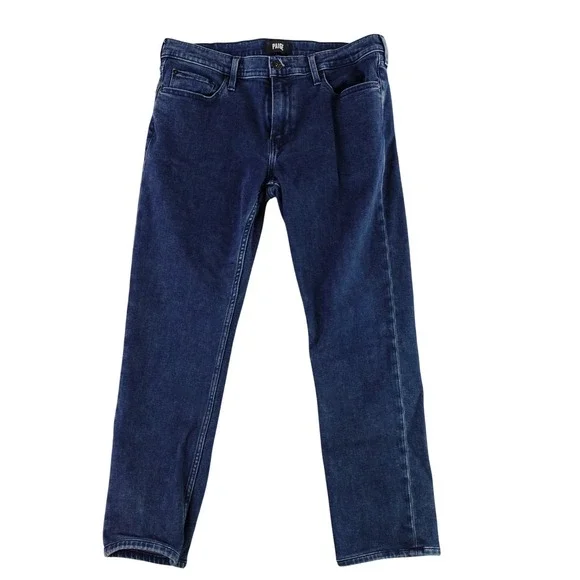 PAIGE Lennox Jeans Men 34 Blue Dark Wash Transcend Stretch Denim Premium