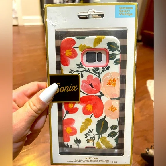 Samsung Galaxy S6 Edge Floral Print Sonix Phone Case NWT New