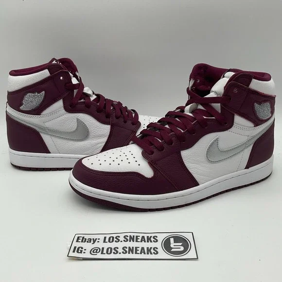 Size 10 -‎ Jordan 1 Retro High OG Bordeaux. (555088-611)