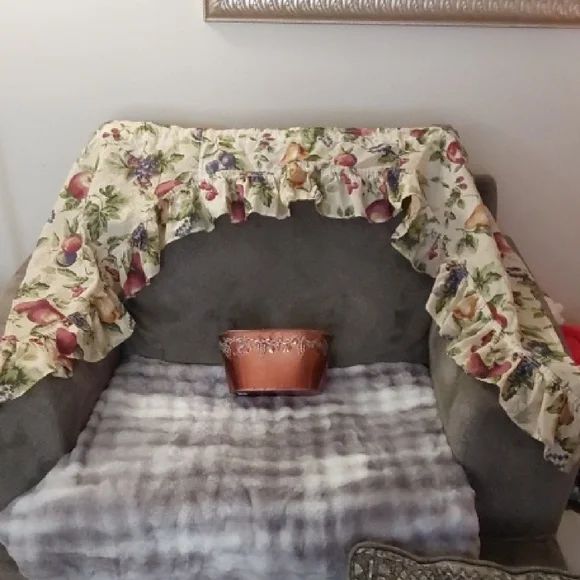 Home Interior Fruit Design Kitchen Valance And Copper Tin
