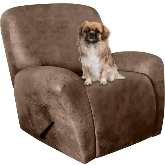 Leather Like Recliner Chair Covers, 4 Pieces Lazy Boy Recliner Cover
