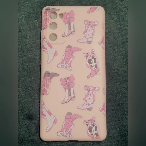 2 Pack Western Cowgirl Boots/Bows Phone Cases for Samsung Galaxy S20 FE 5G/S20