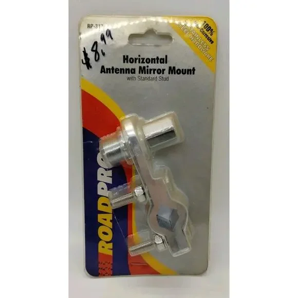 RoadPro Antenna Mirror Mount RP-317 Horizontal Double Groove Mount w/ SO239 Stud