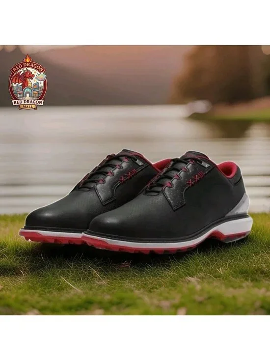 Nike Air Jordan ADG 5 Black Fire Red Spikeless Golf Shoes FQ6642-001 - Men's 11