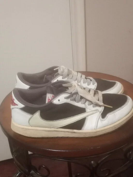 Men's Jordan 1 Retro Low OG SP Travis Scott Reverse Mocha Size 7, PREOWNED